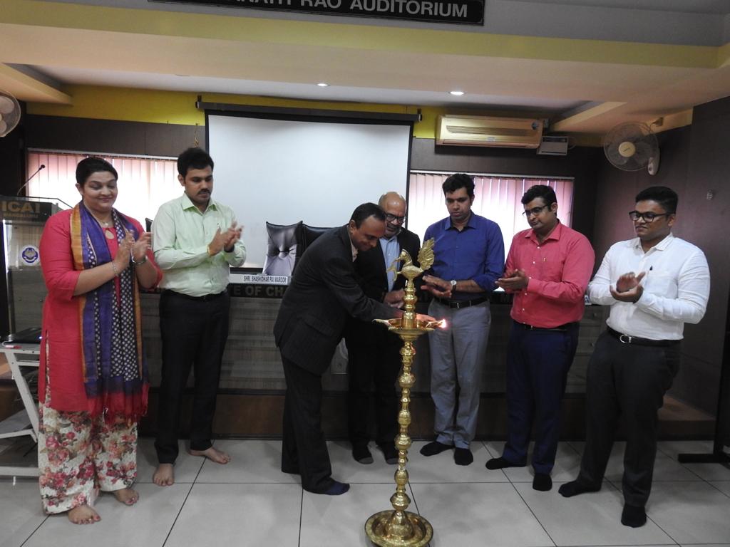 Inaugurating the MSME day at the Institute of Chartered Accountants of India